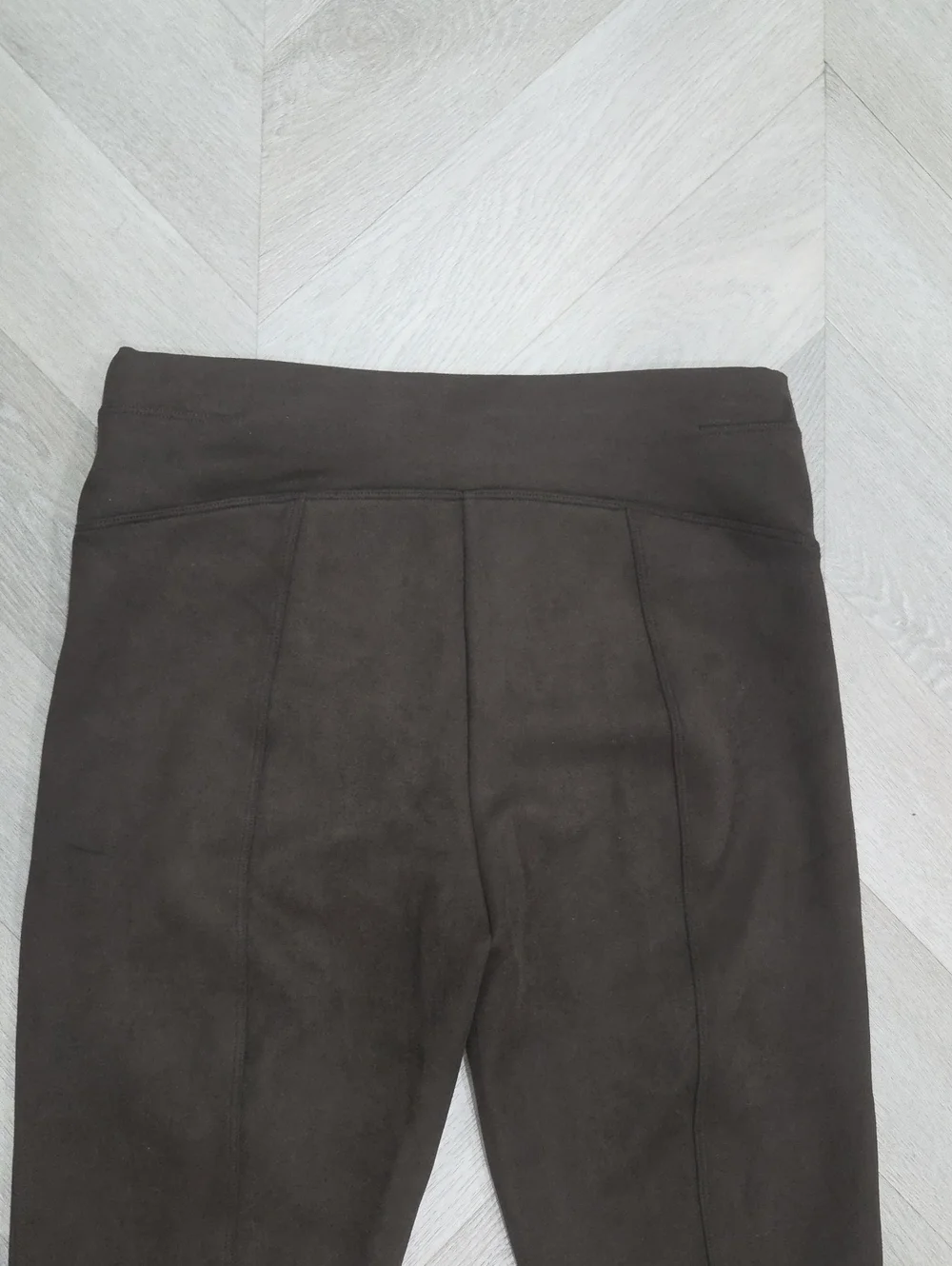 SPANX Faux Suede High Waisted Leggings Rich Caramel Brown Med 20322R